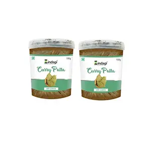 Zindagi Curry Patta (Murraya koenigii) Natural Dry Leaves For Cooking  Sun Dried And Stemless (100 Gram Each) Pack of 2