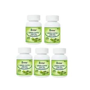 Zindagi Green Coffee & Tea Capsules - Natural Green Coffee & Green Tea Extract For Weight Loss (60 Capsules) Pack of 5