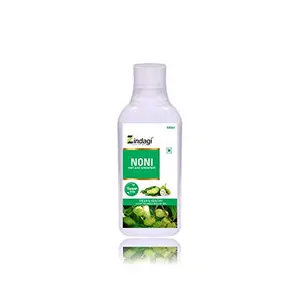Zindagi Pure Noni Juice - Natural Sugar-Free Energy Drink - Pure Noni Fruit Health Supplement (500 ML)