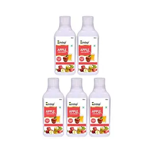 Zindagi Apple Cider Vinegar - Raw Unfiltered And Undiluted - 100% Pure Vinegar(500 Ml Each) Pack of 5