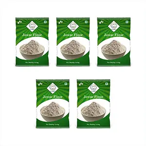 SWASTH Jowar or Sorghum Millet Flour - Gluten Free Sorghum Flour -( 5 x 1kg Pack) (Other Names of Jowar Millet - SorghumJowari Jona Jola Cholam Jowar Jawari Juara)| for weightloss