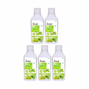Zindagi Natural Aloe Amla Juice - Natural Immunity Booster - No Added Sugar - Health Drink (500 Ml) Pack of 5