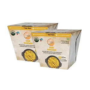 Organic Roots Jain Khichdi Instant Food Healthy Food Ready to Eat Full Meal No MSG No Preservatives All Natural Packed Food 55 Gm (Pack of 2)