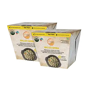 Organic Roots Millet Upma Superfood Instant Food Healthy Food Ready to Eat Full Meal No MSG No Preservatives All Natural 55 Gm (Pack of 2)