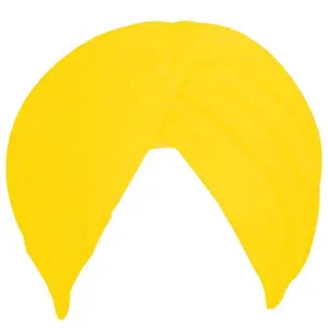 Sikh Cotton Turban for Men | Canery Yellow Color | 5mts Unstitched Punjabi Pagri