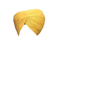 Sikh Cotton Turban for Men | Flax Color | 5mts Unstitched Punjabi Pagri