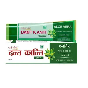 Patanjali Dant Kanti Aloevera Gel Tooth Paste (80 GM) -Pack of 1