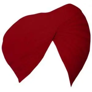 Sikh Cotton Turban for Men |S-RED Color | 5mts Unstitched Punjabi Pagri