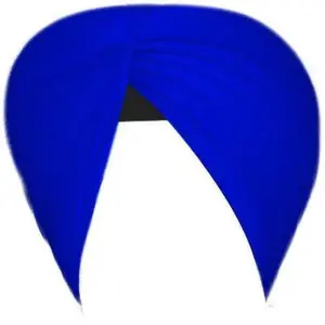 Sikh Cotton Turban for Men | G-Blue Color | 6 MTS Stitched Punjabi Pagri