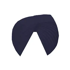 Sikh Cotton Turban for Men |Navy Blue Color | 5 MTS Unstitched Punjabi Pagri