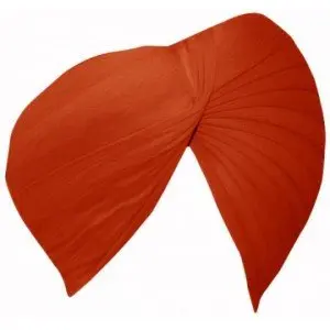 Sikh Cotton Turban for Men |Saffron Color | 5mts Unstitched Punjabi Pagri
