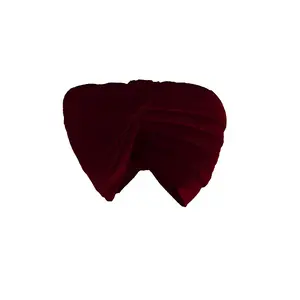 Sikh Cotton Turban for Men | Maroon Color | 6 MTS Stitched Punjabi Pagri