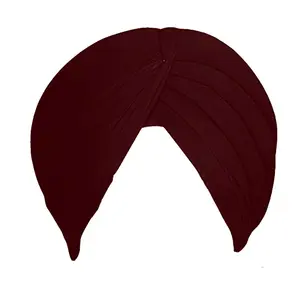 Sikh Cotton Turban for Men |Mahogany Color | 5mts Unstitched Punjabi Pagri