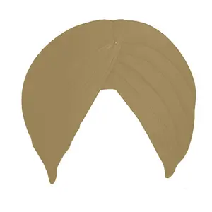 Sikh Cotton Turban for Men |Ecru Color | 5mts Unstitched Punjabi Pagri