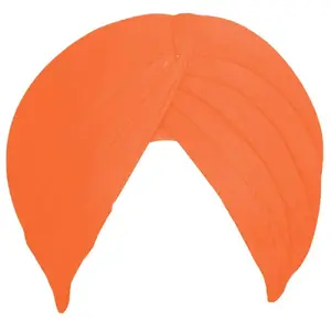 Sikh Cotton Turban for Men |Kesari Color | 5mts Unstitched Punjabi Pagri