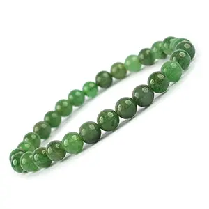 Aventurine Bracelet 6 mm Round Bead Reiki Healing Crystal - Stone Chakra Bracelet (Color : Green)