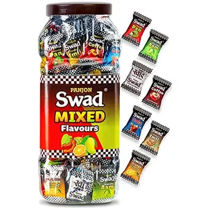 Swad Original and Swad Mixed Chocolate Candy Kaccha Aam Imli Lemon and Guava Jar (200 Candy)