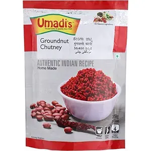 Bhavani Foods UMADI'S Hand POUNDED SHENGA Chutney (Pack of 4 ) 200 GMS Each