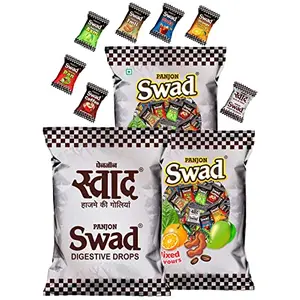 Swad Birthday Chocolate Pack | Swad Original Candy (1 Pack) & Mixed Flavours (2 Pack) | 3 x 50 Toffee
