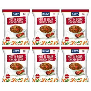 Keya Instant Soup Hot n Sour Chicken 52G SF (Pack of 6)