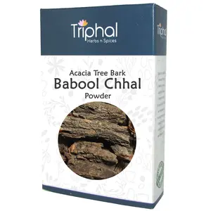 TRIPHAL Babool Bark  Kikar Chaal  Babul Bark  Babool Chhal  Acacia Tree Bark | Powder -100Gm