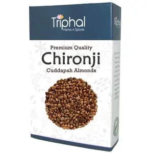 TRIPHAL Chironji or Cuddapah Almond | Premium Quality | 100% Natural -200Gm