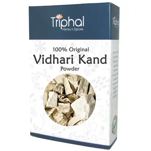 TRIPHAL Vidharikand Safed  Vidarikand White  Bidharikand Safed  Dioscorea Bulbifera | Powder -100Gm