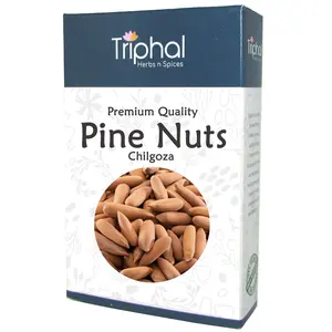 TRIPHAL Pine Nuts | Premium Chilgoza | With Shell -100Gm