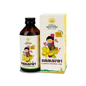 Kerala Ayurveda Balakalpam 200ml | Immunity Booster For Kids| Herbal Appetizer| Complete Ayurvedic Tonic For Kids| Better Digestive Health| Relieves Constipation in Kids | Safe and Non-addictive tonic| With Mustha Aravinda Draksha Ajamoda Bringaraja Jagge