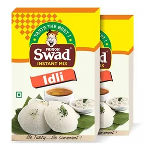 Swad Instant Idli Mix (100% Soft Rice Idli In 3 Easy Steps, Traditional Ingredients, No Preservativese, Indian Breakfast Snack) 2 X 200G