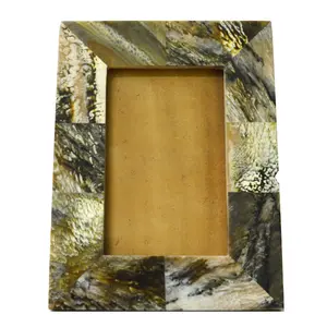 Silkrute Handcrafted Table Wooden Photoframe - Premium Ethnic Design - Natural Finish