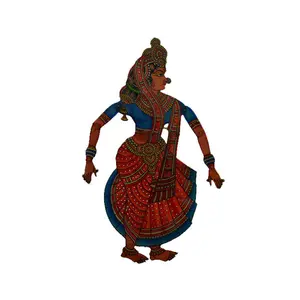 Silkrute Leather Hand Painted Foldable Puppet - Sita
