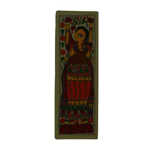 Silkrute Traditional Madhubani Painting Depicting "Goddess Lakshmi"