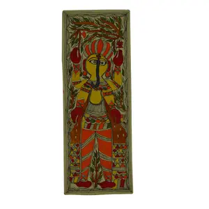 Silkrute Traditional Madhubani Painting Depicting "Lord Ganesha"