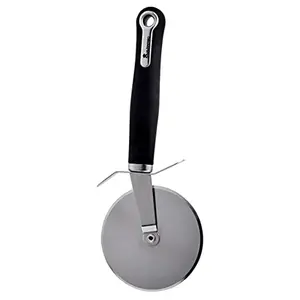 BERGNER Master Pro Stainless Steel Pizza Cutter Cycle for Kitchen (Black)