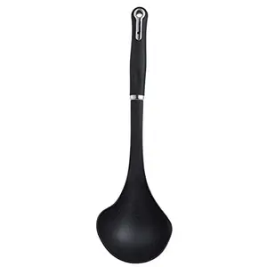 BERGNER Master Pro 2-in-1 Nylon Soup Ladle for Cooking (Black)