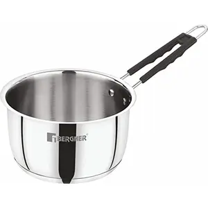 BERGNER Eternity Stainless Steel Saucepan with Induction Compatible 14cm 1.2 Liter Silver