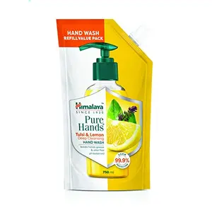 Himalaya Pure Hands | Deep Cleansing Tulsi and Lemon Hand Wash Refill - 750 ML