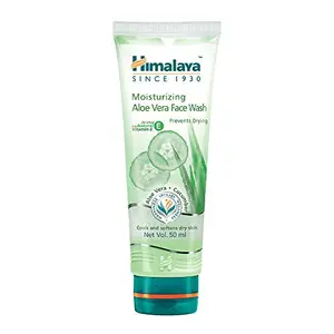 Himalaya Herbals Moisturizing Aloe Vera Face Wash Cream 50 ML
