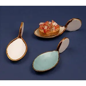 Rena Germany - Amalfi - Fish Shape - Dining Table Platter - Porcelain Serving Tray - Multi-Purpose Multi Color 3 Piece Set