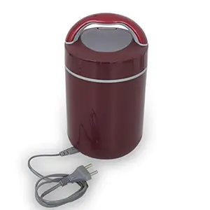 Jaypee Plus Hottline Electric Lunch Box 3 Stainless Steel Container (Dark Red)