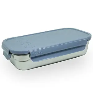 Jaypee Plus Stainless Steel Lunch Box Now Steel Sr- 2 Pieces 900 mlBlue