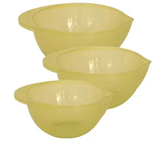 Jaypee plus Plastic Blending Bowl Set of 3 4 liters Yellow