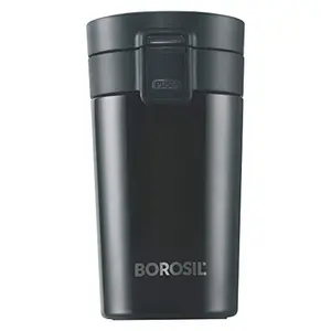 Borosil - Vacuum insulated Hydra Coffeemate stainless Steel travel mug - spill proof - hot and cold