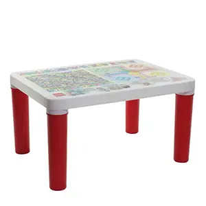 Cello Scholar Two Seat Polypropelene Plastic Junior Well Finished Study/Play Table for Kids from 3-10 Years (Red)