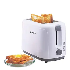 Borosil 750-Watt Krispy Pop-Up Toaster (White)