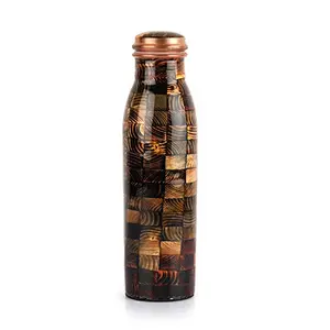 Cello Cop-Pura Good Earth Copper Water Bottle 1000ml Set of 1 Blocks
