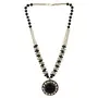 Designer Oxidized Golden Black Beads Necklace for Women
