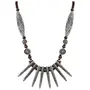 Designer High Finished Wooden Beads Oxidized Silver Necklace Set for Women