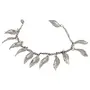 Designer Leaf Oxidized Silver Anklet for Girls and Women - 1 Piece